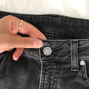 Zadig & Voltaire destroyed black denim jeans